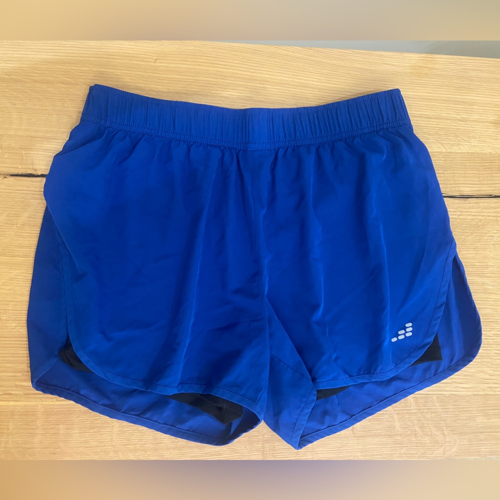 BCG Blue Athletic Shorts Black Lined